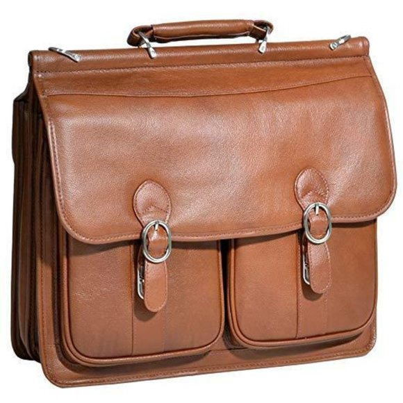 high end leather briefcase